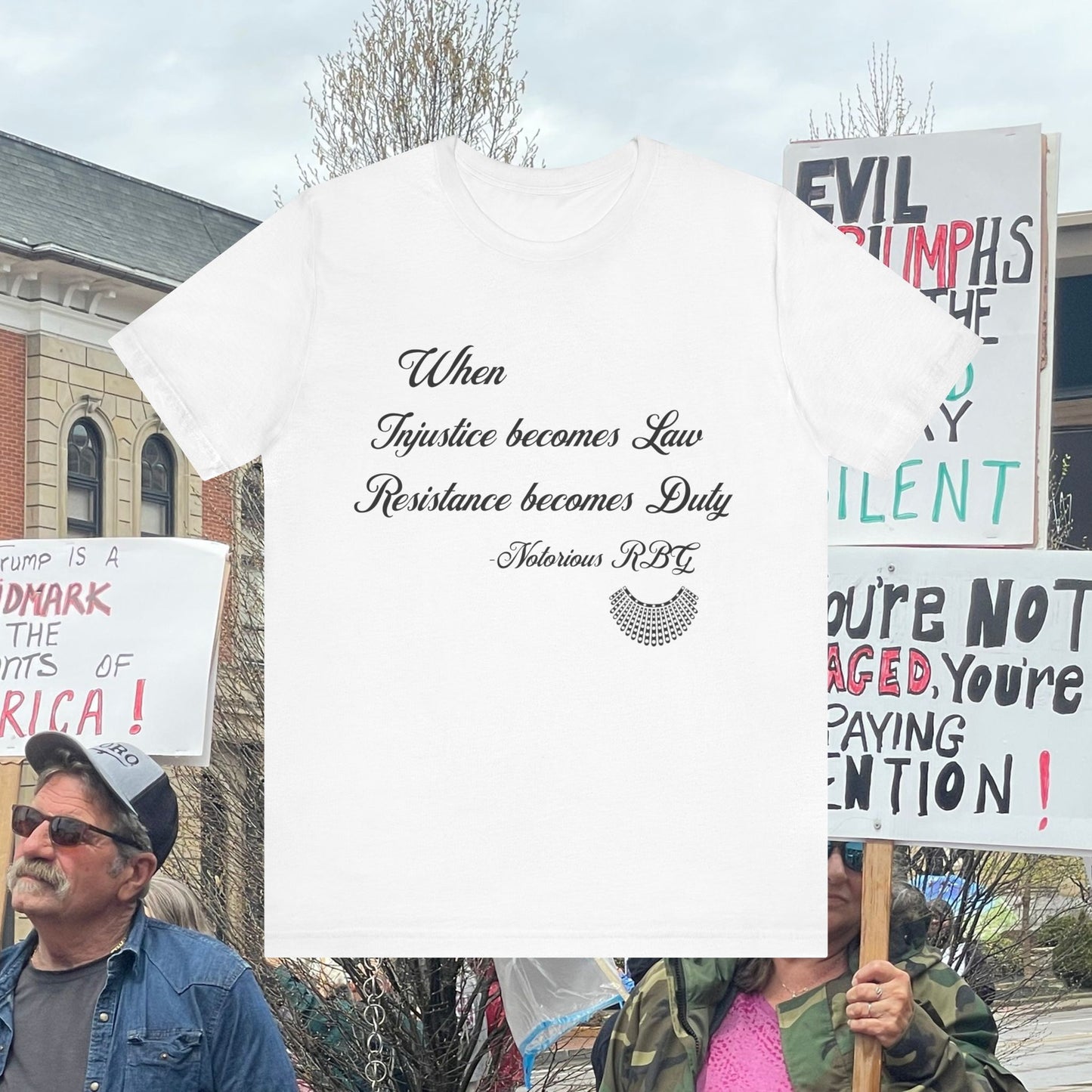 Resistance Law Tshirt - Ruth Bader Ginsburg Quote