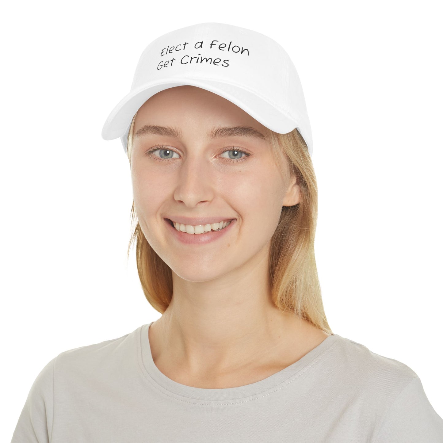 Elect a Felon Low Profile Baseball Cap - Casual Humor Hat for Political Events