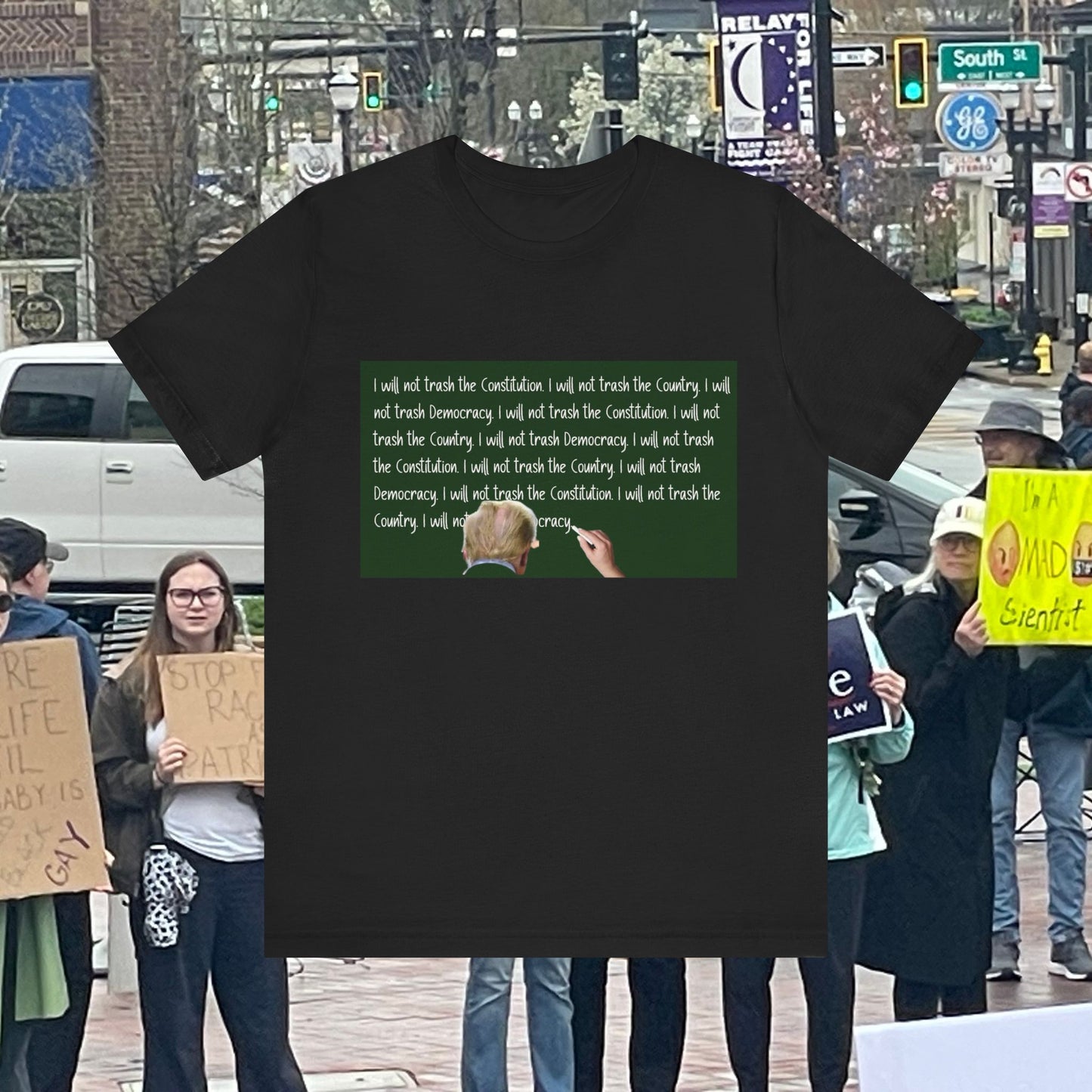 Graphic Tee - Trump 'I Will Not Trash the Constitution' Design