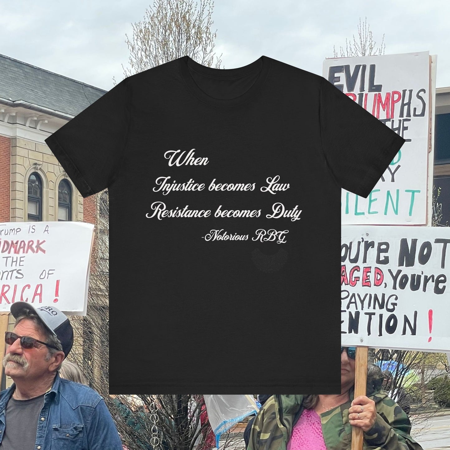 Resistance Law Tshirt - Ruth Bader Ginsburg Quote