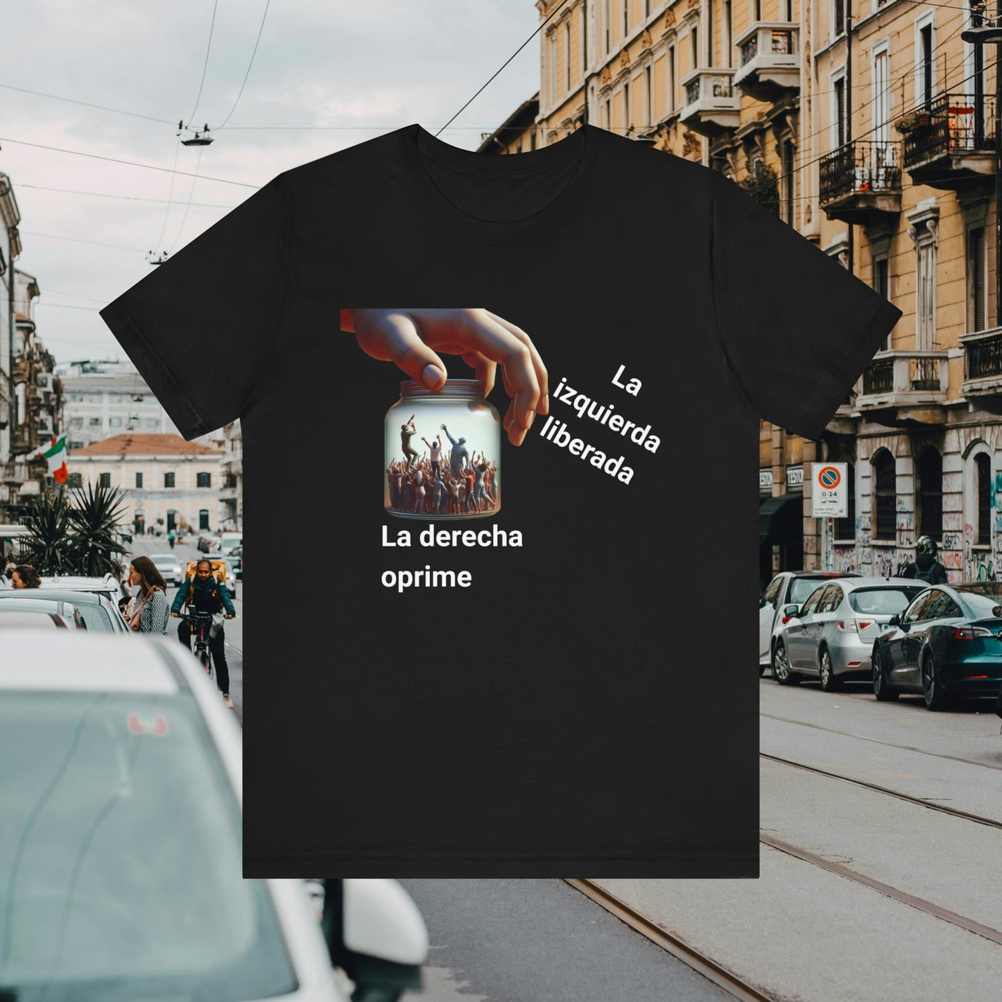"La Derecha Oprime" Jersey Short Sleeve Tee
