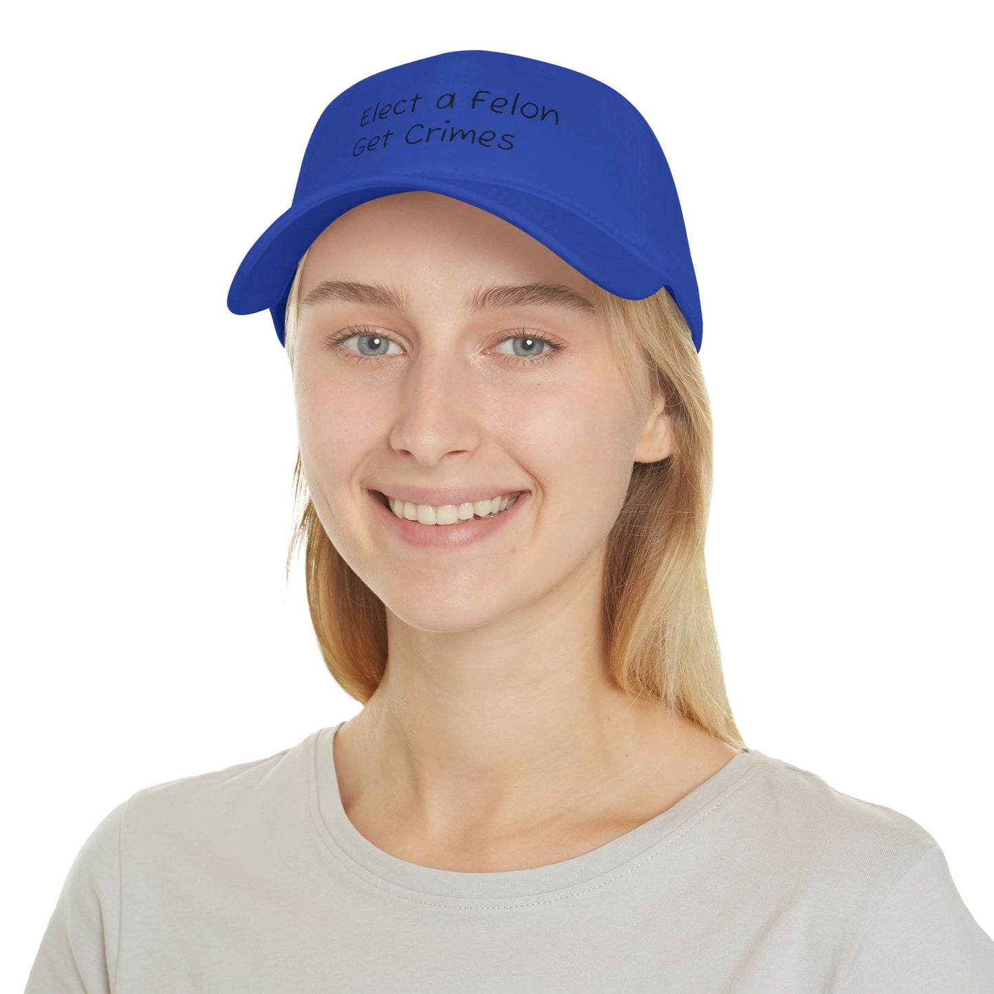 Elect a Felon Low Profile Baseball Cap - Casual Humor Hat for Political Events