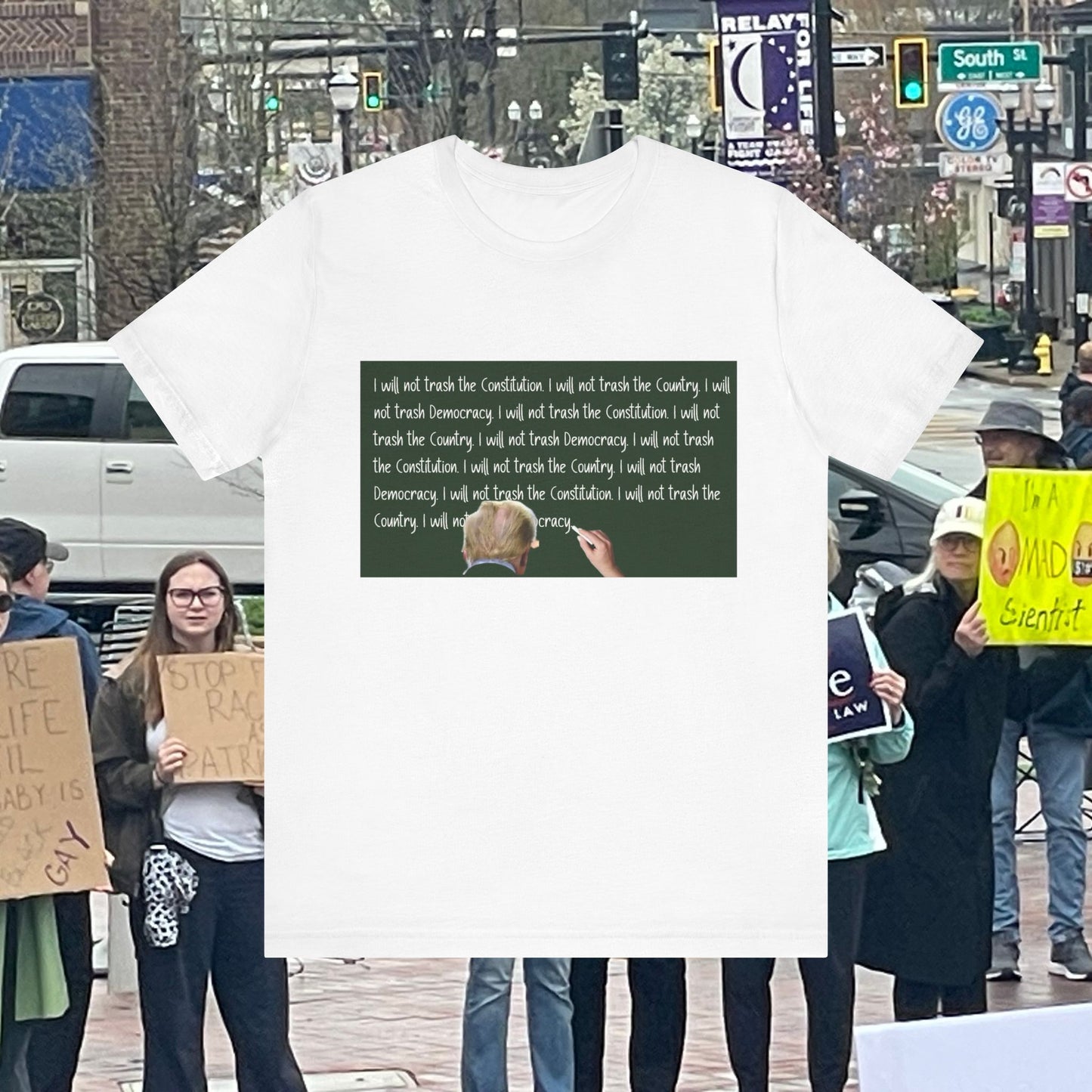 Graphic Tee - Trump 'I Will Not Trash the Constitution' Design