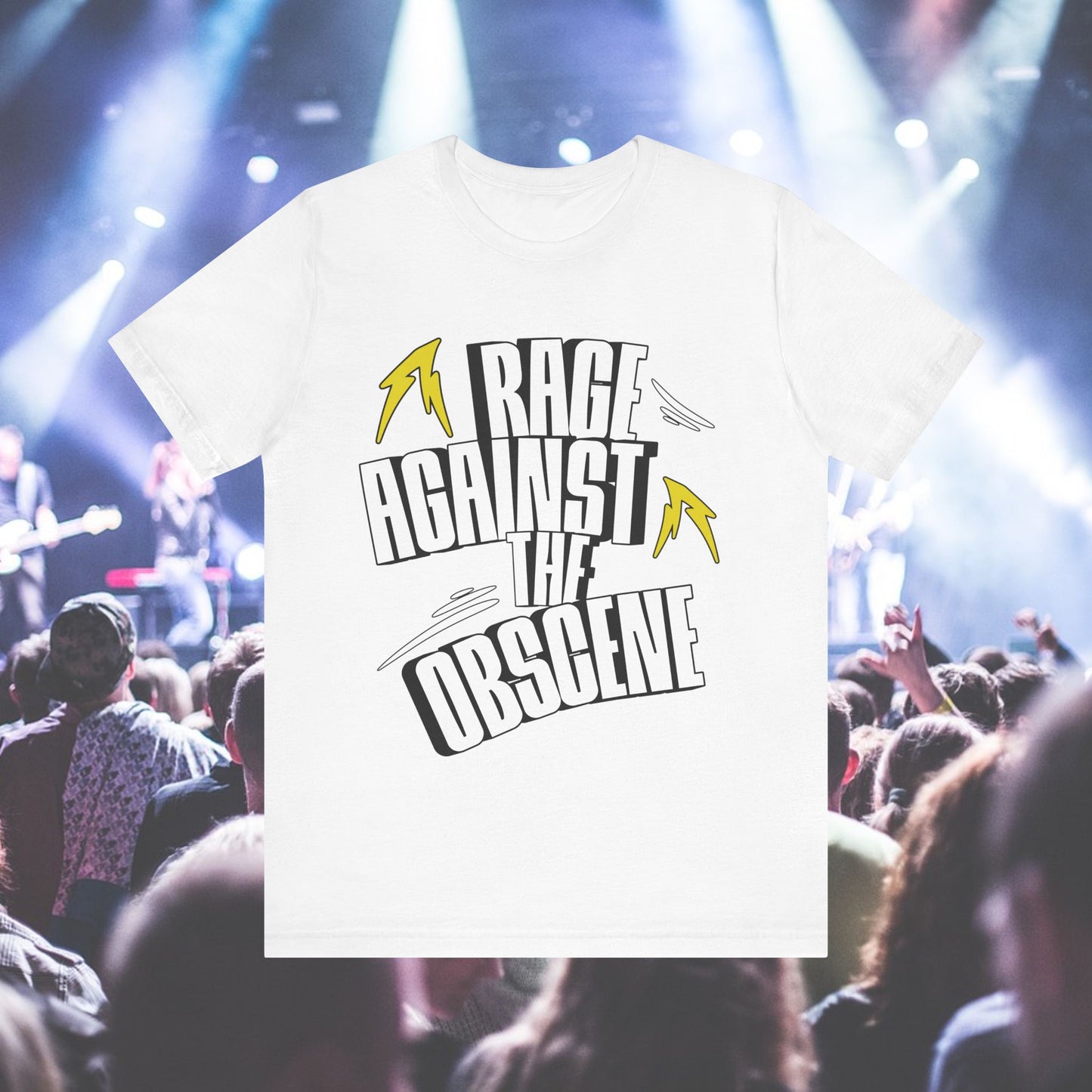 Protest Tee "Rage Against The Obscene"