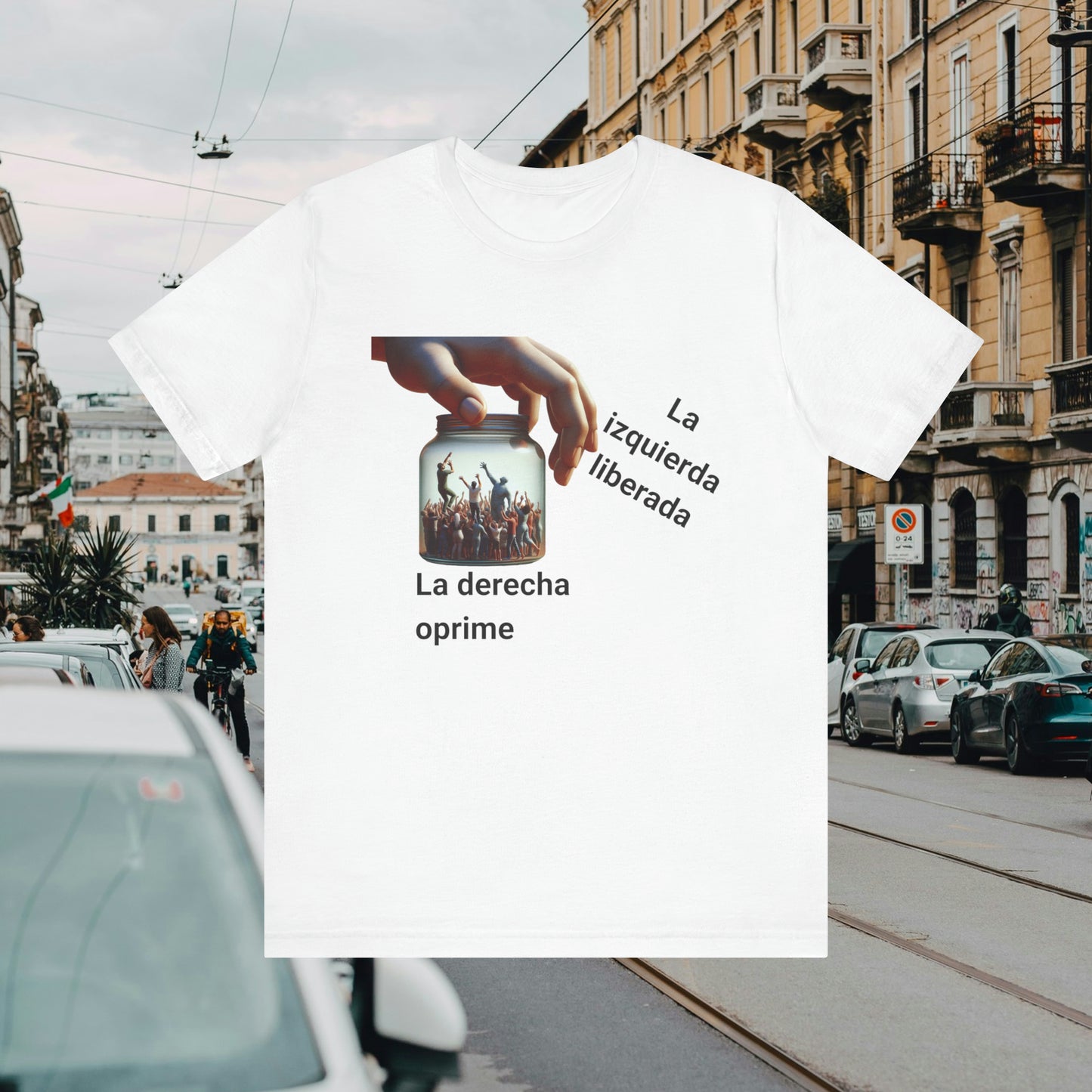 "La Derecha Oprime" Jersey Short Sleeve Tee