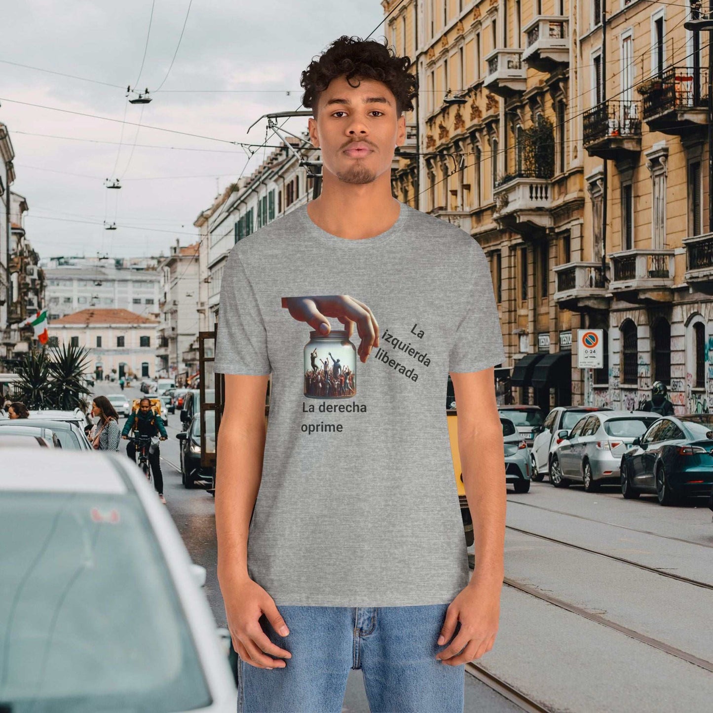 "La Derecha Oprime" Jersey Short Sleeve Tee