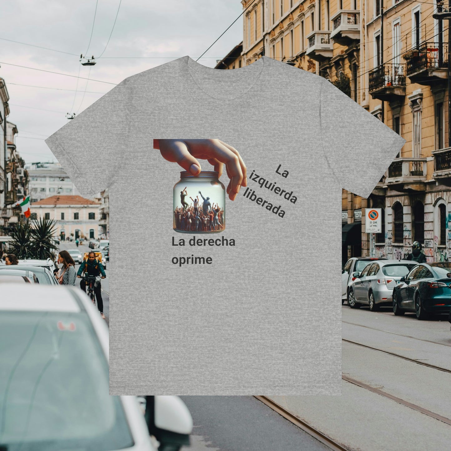 "La Derecha Oprime" Jersey Short Sleeve Tee