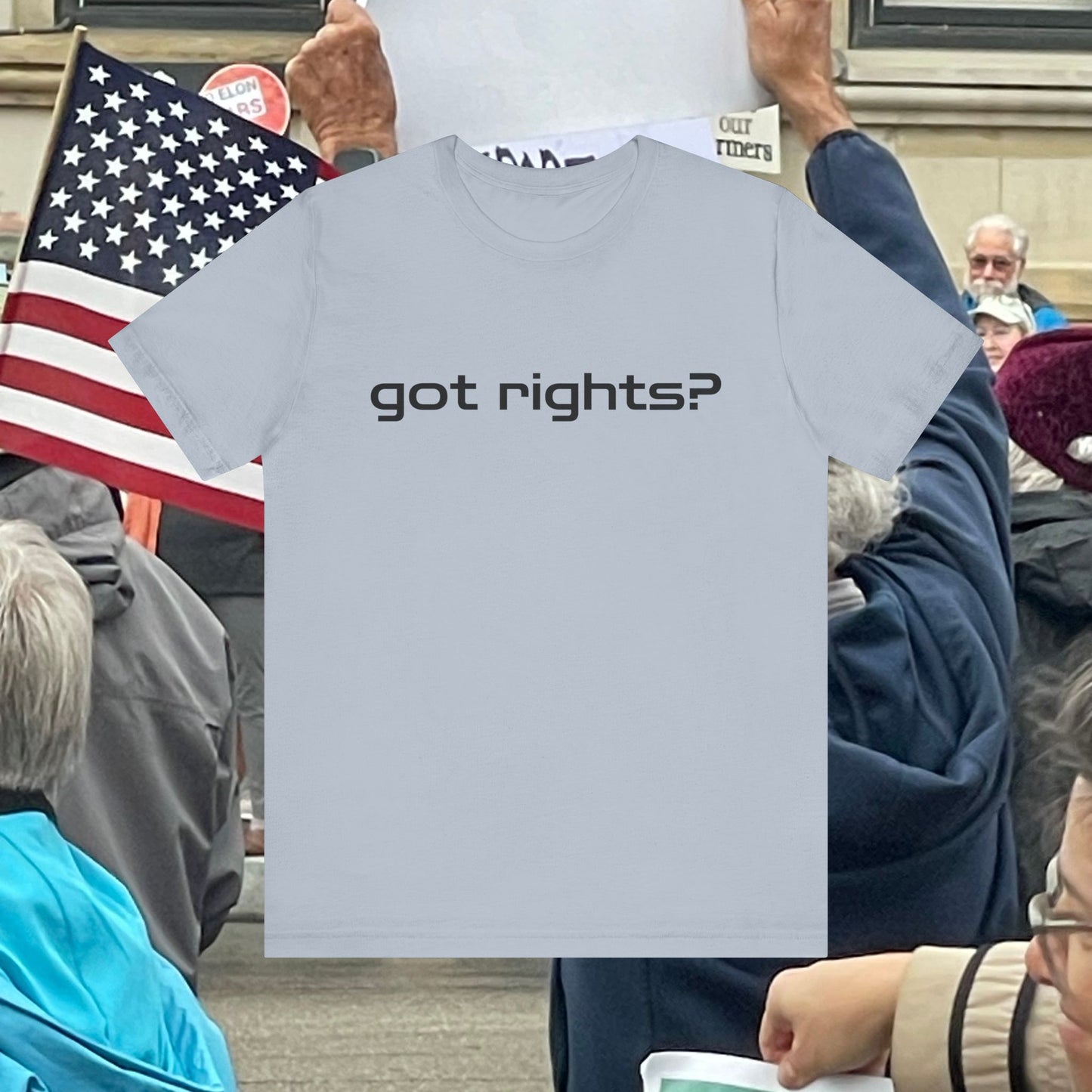 Unisex Tee 'Got Rights' Short Sleeve