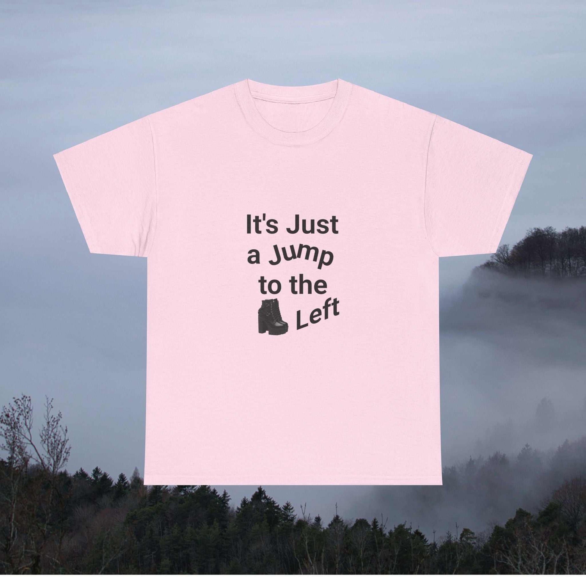 let's do the time warp again tee in pink