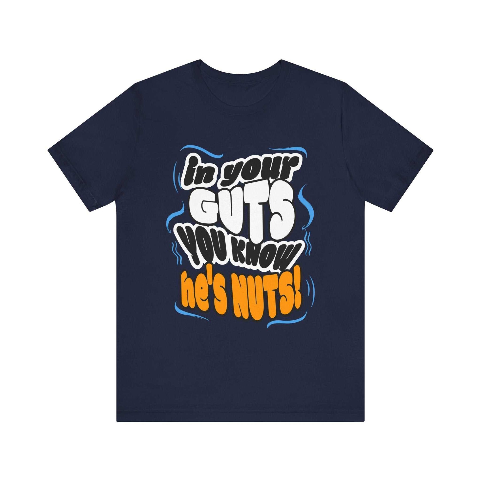 Insane In Your Guts You Know He's Nuts Graphic Tee in Navy