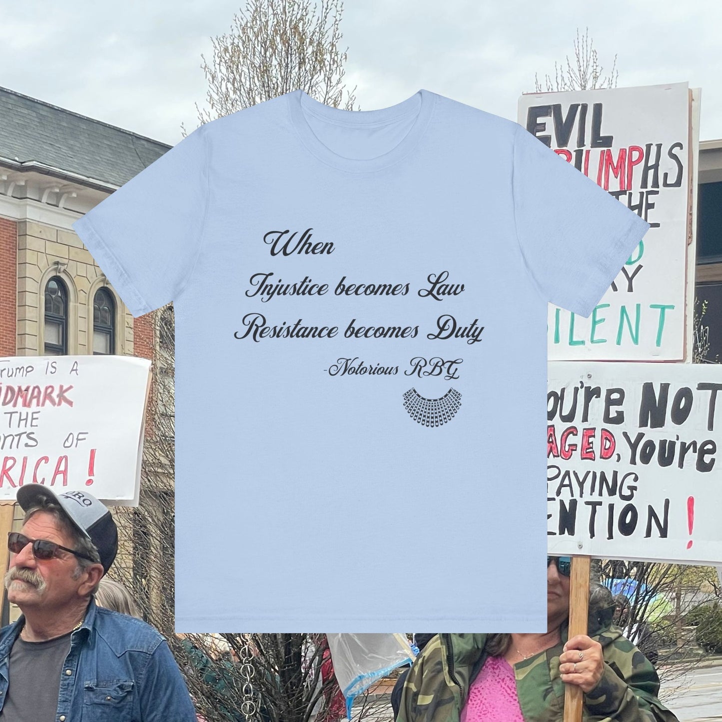Resistance Law Tshirt - Ruth Bader Ginsburg Quote