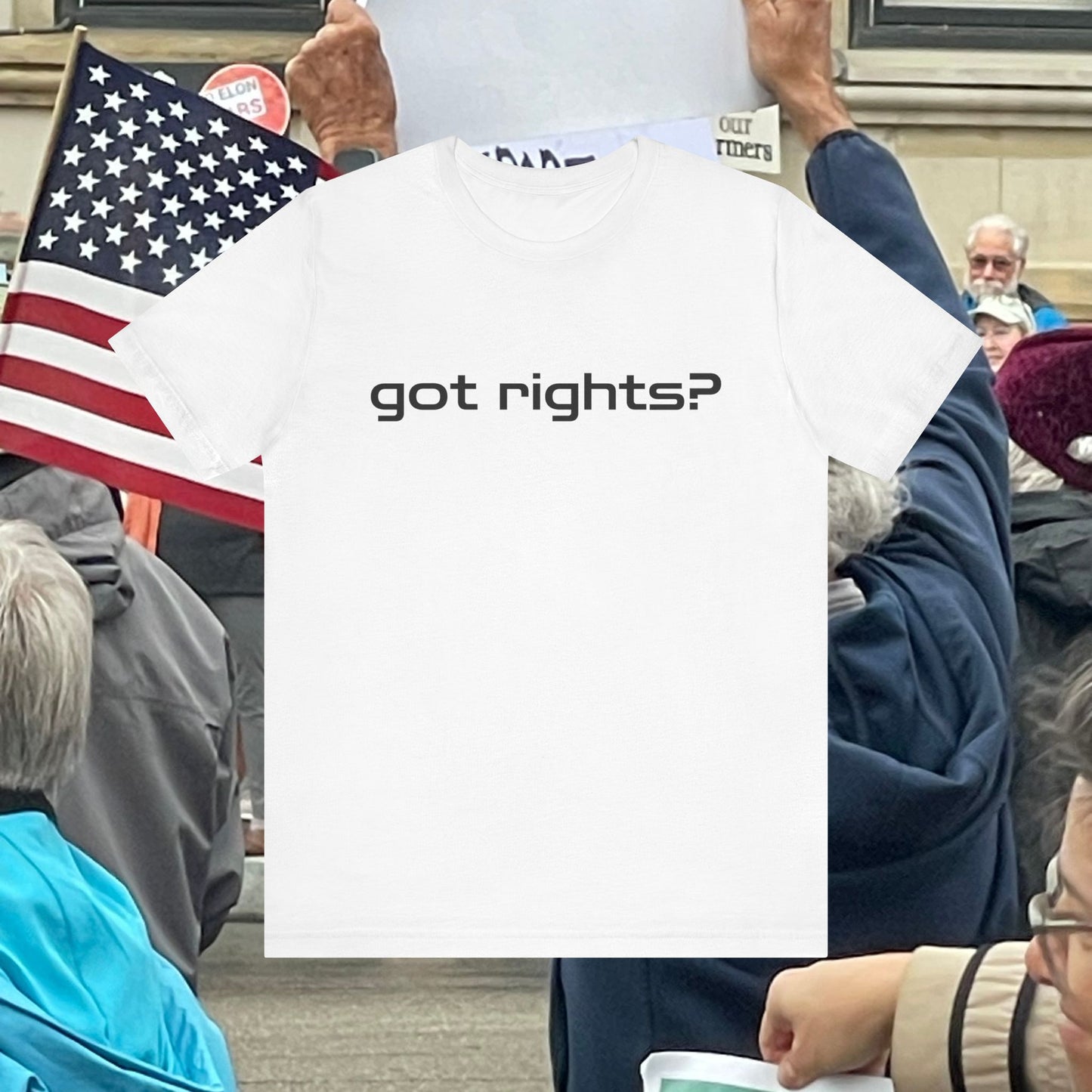 Unisex Tee 'Got Rights' Short Sleeve