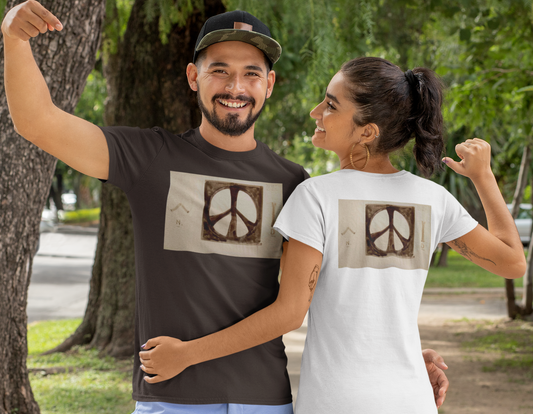 Peace Sign T-shirt original draft" by Holtom