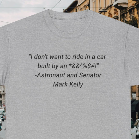 Graphic Tee on Why Mark Kelly Sold His Tesla
