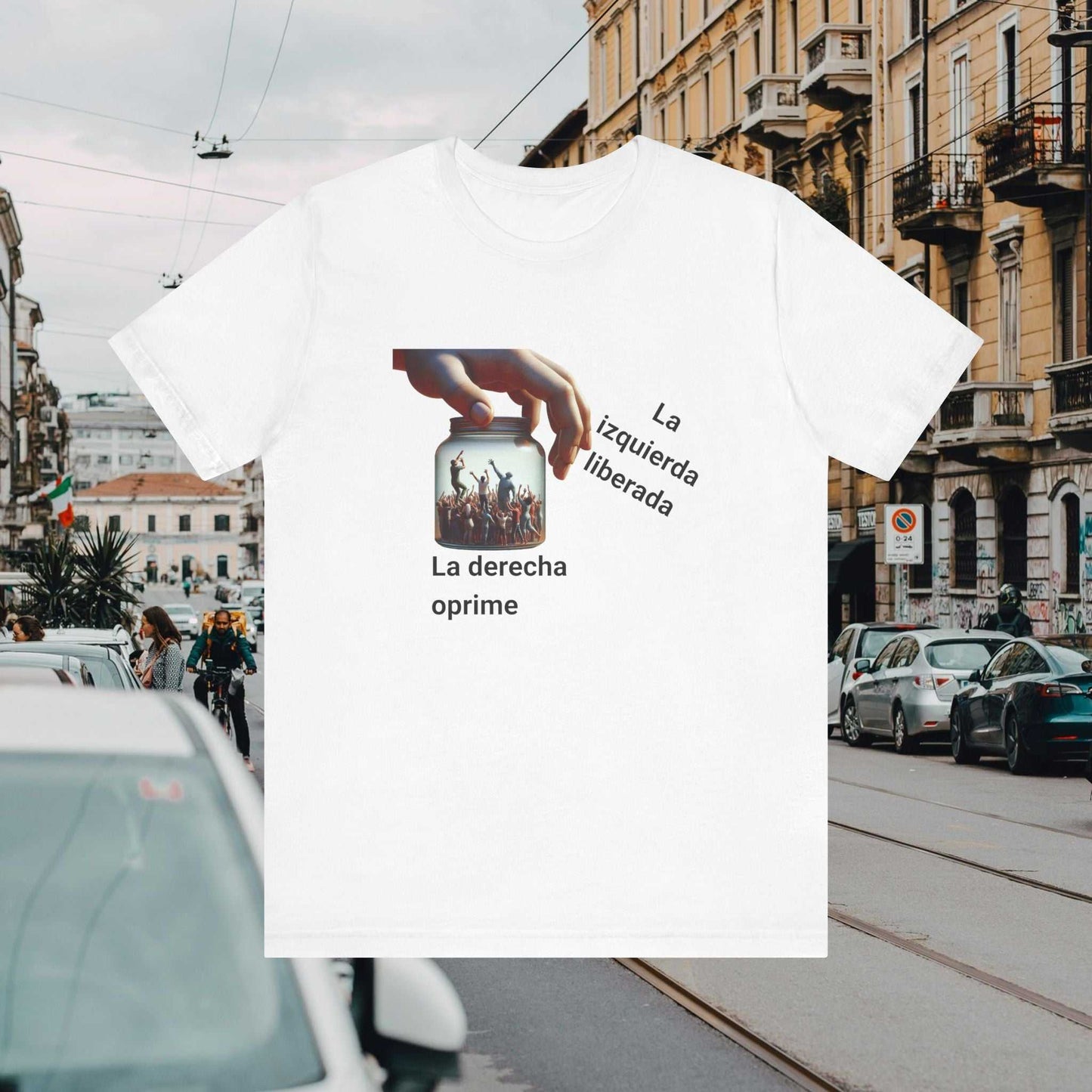 "La Derecha Oprime"  Jersey Short Sleeve Tee