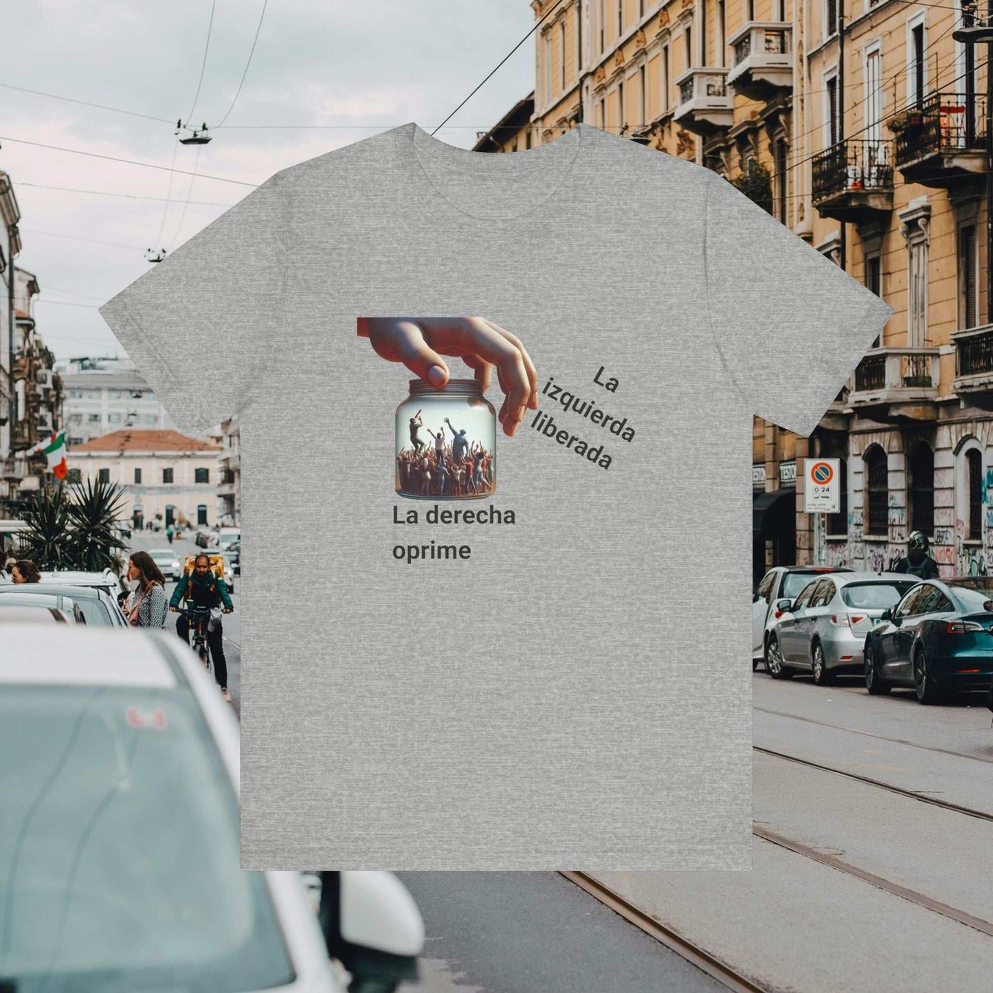 "La Derecha Oprime"  Jersey Short Sleeve Tee