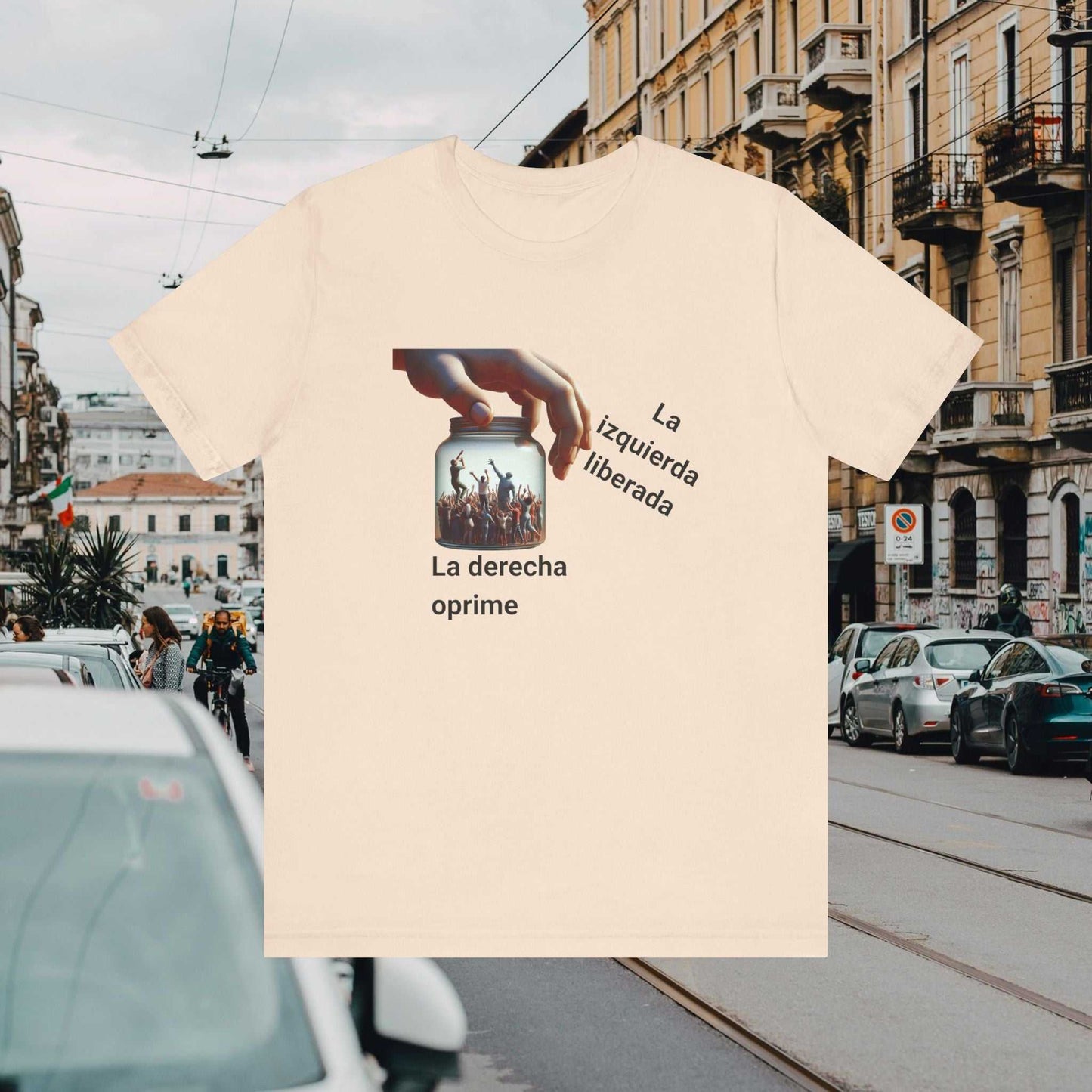 "La Derecha Oprime"  Jersey Short Sleeve Tee