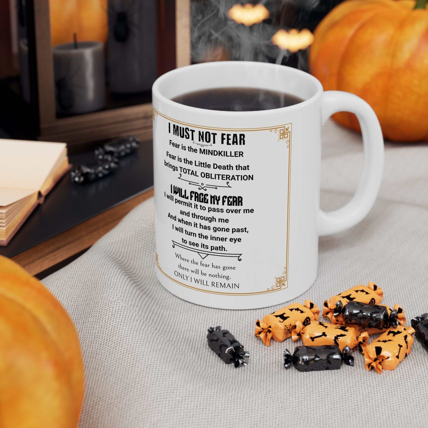 Fear Litany Ceramic Microwave/Dishwasher Safe Mug 11oz