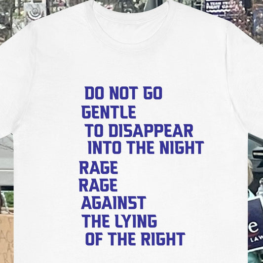 Rage Against the Lying Unisex Jersey Tee