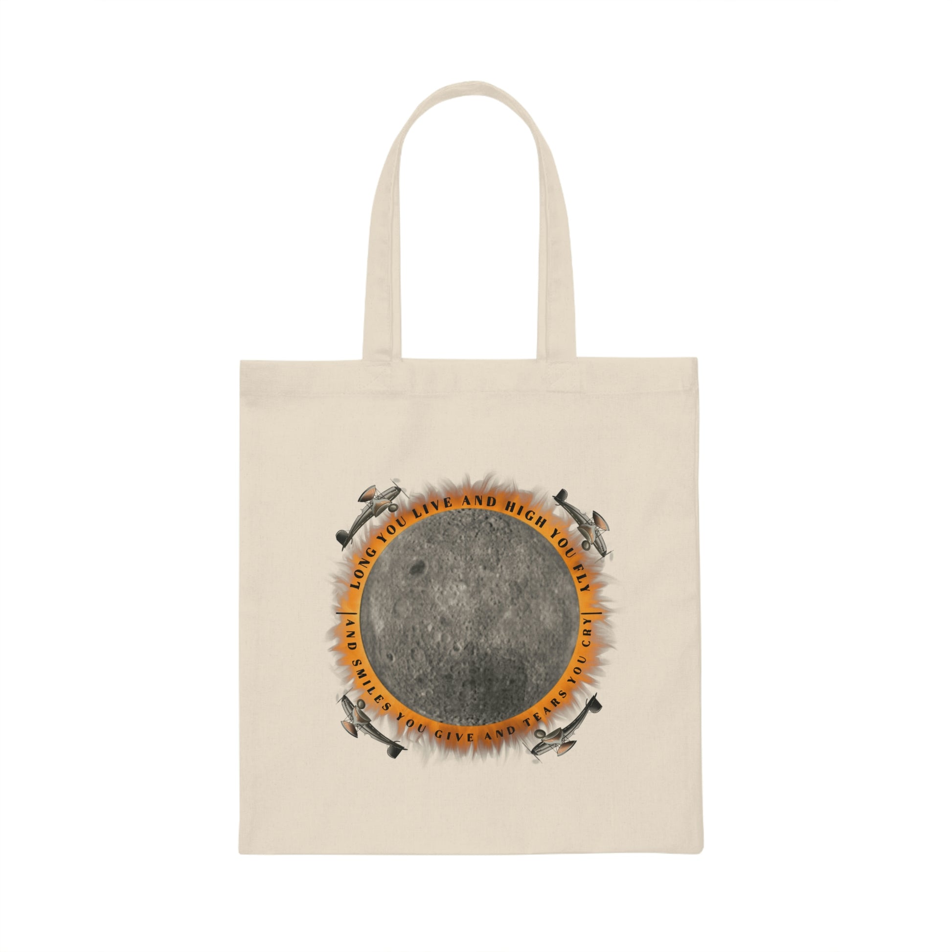 "Eclipse, from the Dark Side of the Moon" Canvas Tote