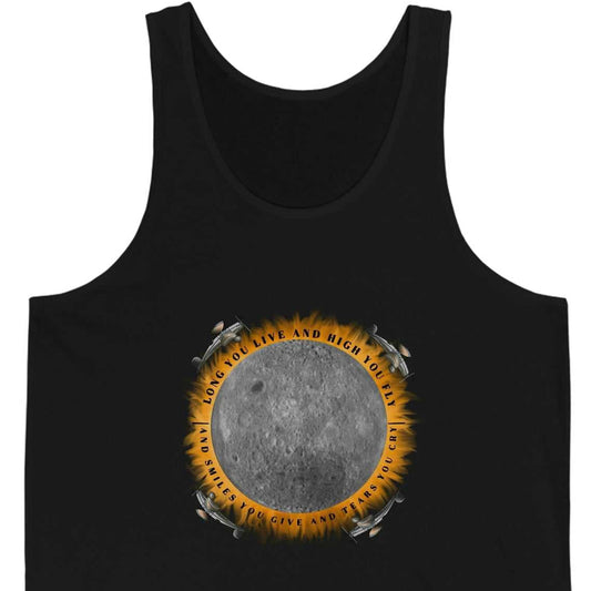 Dark Side of the Moon Eclipse Tank top in black with graphic Dark Side of the Moon